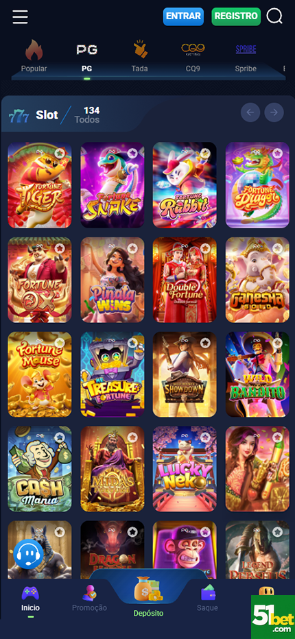 Prêmios Jogos 51bet.com