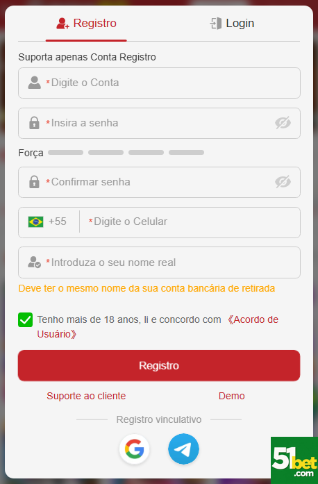 Experiência de Jogos 51bet.com